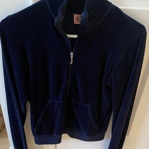 Juicy Couture Navy Velour Hoodie